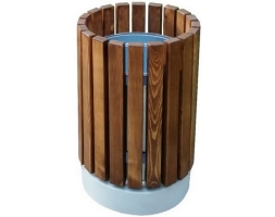 Урна «Город» круглая на бетонном основании Урна «Город» круглая на бетонном основании