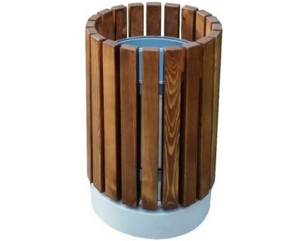 Урна «Город» круглая на бетонном основании, фото 1