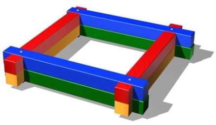 Детская песочница Городок СКИ 047 для игровой площадки, фото 1