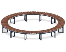 Скамья Центр гармонии-1 (темный дуб) Скамья Центр гармонии-1 (темный дуб)