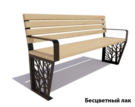 Парковая скамейка Роща, Лиственница 1,8 м, фото 1