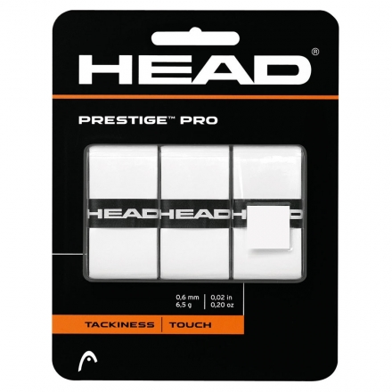 Овергрип Head Prestige Pro (БЕЛЫЙ), арт.282009-WH, 0.55 мм, 3 шт, белый, фото 1