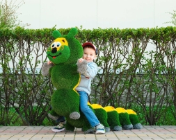 Топиари гусеница, h=110см - газон Есо, фото 3