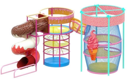 Спайдер с горкой Вафелька, фото 1