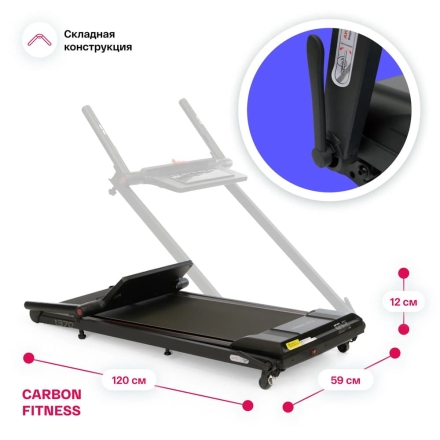 Беговая дорожка домашняя CARBON FITNESS T370, фото 3