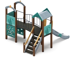 Детская игровая площадка Рада (Тайга) горка Н 1200 ДИК 2.01.2.05-03, фото 4