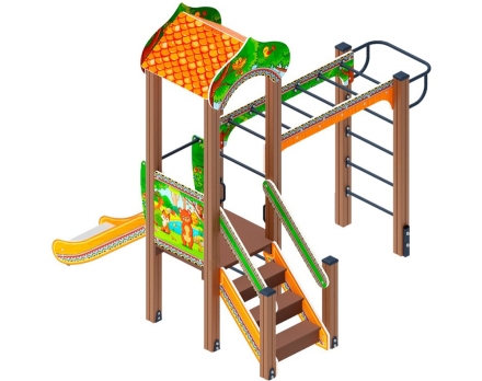 Детская игровая площадка Полянка ДИК 1.16.05-01 Н 750, фото 3