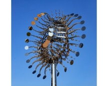 Скульптура из нержавеющей стали Пульсар Стандартный размер, трубчатое основание из обычной стали