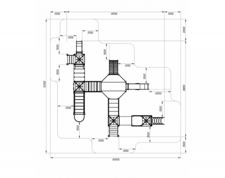 Детская игровая площадка Космопорт Космос ДИК 2.14.03-02 H=750 H=1200, фото 6