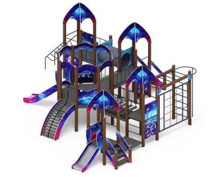 Детская игровая площадка Космопорт Космос ДИК 2.14.03-02 H=750 H=1200, фото 3