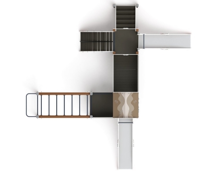 Детская игровая площадка Рада (Алтай) горка Н 1200 ДИК 2.01.2.08-34, фото 4