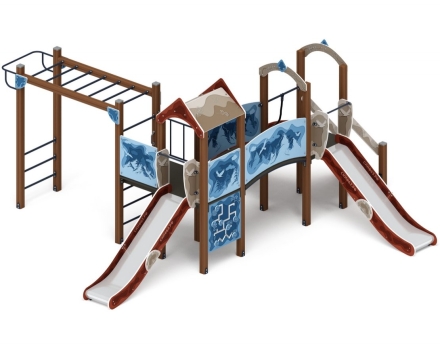 Детская игровая площадка Рада (Алтай) горка Н 1200 ДИК 2.01.2.08-34, фото 1