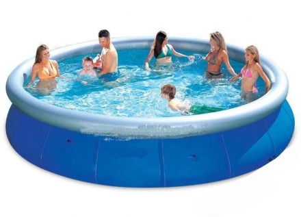 Bestway 57018 Бассейн Fast Set с надувным бортом 457*91см Fast Set Pool, фото 1