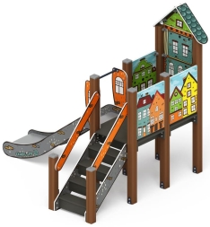 Горка с домиком - ИО 41.01.05-01 - (Город) H=900, фото 4