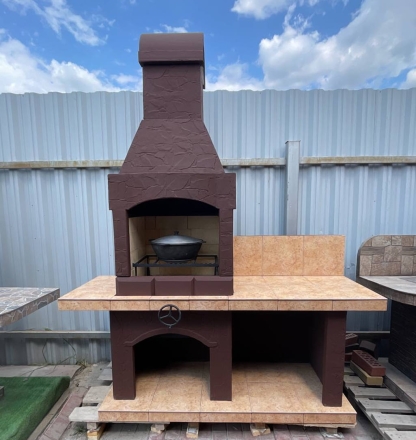 Квадратная беседка Бриз с барбекю, фото 4