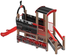 Паровозик (черный) мини - ДИК 1.03.5.01-11 - Игровой комплекс H=750, фото 4