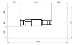 Паровозик (черный) мини - ДИК 1.03.5.01-11 - Игровой комплекс H=750, фото 6