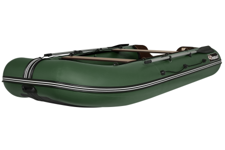 Моторная лодка ПВХ Фрегат 370 FM Light (ФМ Лайт) НДНД Про Зеленый, фото 4