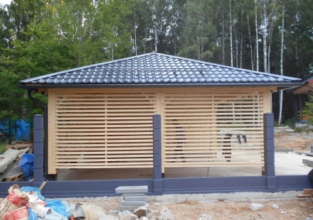 Навес для машин с хозблоком НИКОЛИНО Базовая комплектация, фото 5