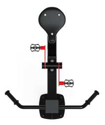 Вело (красный) - Уличный тренажер - СТ 016-11.И1, фото 2 Вело (красный) - Уличный тренажер - СТ 016-11.И1, фото 2