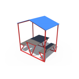 Столик взрослый с навесом Беседка ДХО 05051