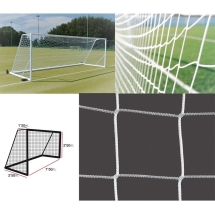 Сетка футбольная "EL LEON DE ORO", a:7.5 b:2.5 c:1.2 d:2.5, нить 4мм ПП, квадратная Сетка футбольная "EL LEON DE ORO", a:7.5 b:2.5 c:1.2 d:2.5, нить 4мм ПП, квадратная