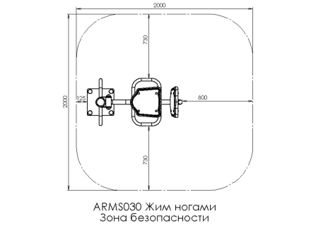 Жим ногами ARMS030, фото 3