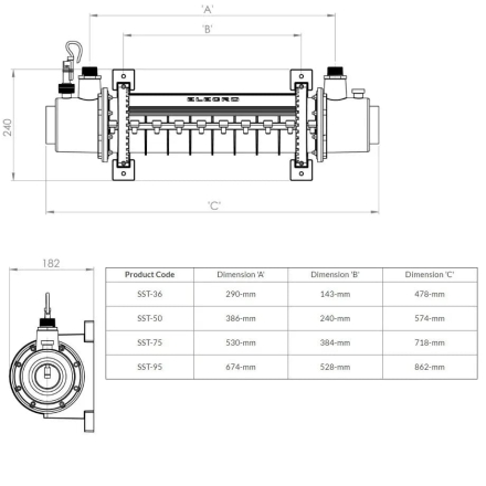 Теплообменник Elecro SST-75 75 кВт, фото 4