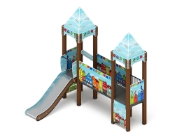 Детская игровая площадка Королевство (Коты) ДИК 1.15.06-21 H=900, фото 2 Детская игровая площадка Королевство (Коты) ДИК 1.15.06-21 H=900, фото 2