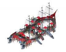 Детская игровая площадка Баркентина Мульт (винтовой скат) ДИК 2.03.3.06-10 H=1200 H=1500 H=2000