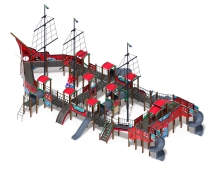 Детская игровая площадка Баркентина Мульт (винтовой скат) ДИК 2.03.3.06-10 H=1200 H=1500 H=2000