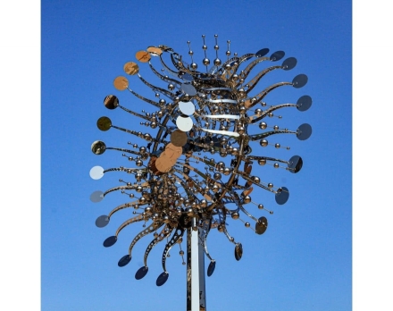 Скульптура из нержавеющей стали Пульсар Стандартный размер, трубчатое основание из нержавеющей стали, фото 1