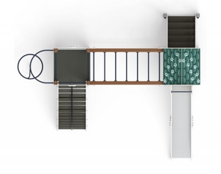 Детская игровая площадка Рада Город ДИК 2.01.2.07-01 H=1200, фото 4