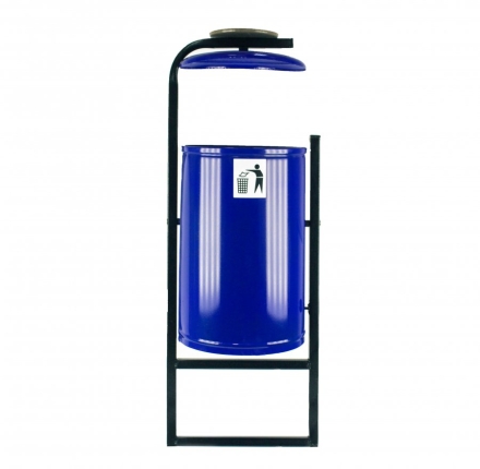 Урна уличная «Космос» вкапываемая с фиксатором (21 л), цвет бронза антик, фото 2