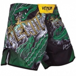 Шорты ММА Venum Crocodile Black/Green, фото 1