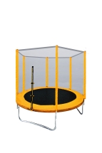 Батут с защитной сеткой &quot;Trampoline 8&quot; диаметр 2,4 м жёлтый