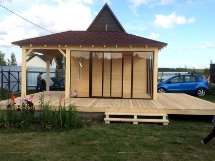 Застекленная беседка ОАЗИС С НАСТИЛОМ, фото 4