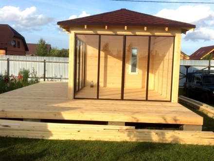 Застекленная беседка ОАЗИС С НАСТИЛОМ, фото 3