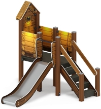 Горка с домиком - ИО 41.01.05-02 - (ЭКО) H=900 Горка с домиком - ИО 41.01.05-02 - (ЭКО) H=900