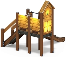 Горка с домиком - ИО 41.01.05-02 - (ЭКО) H=900 Горка с домиком - ИО 41.01.05-02 - (ЭКО) H=900