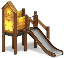 Горка с домиком - ИО 41.01.05-02 - (ЭКО) H=900 Горка с домиком - ИО 41.01.05-02 - (ЭКО) H=900