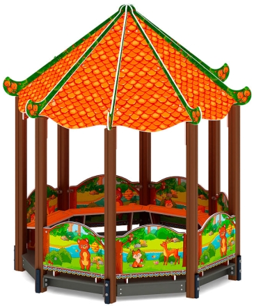 Беседка-пагода Карнавал (Полянка) - МФ 10.22.01-02, фото 4