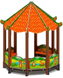 Беседка-пагода Карнавал (Полянка) - МФ 10.22.01-02, фото 1 Беседка-пагода Карнавал (Полянка) - МФ 10.22.01-02, фото 1