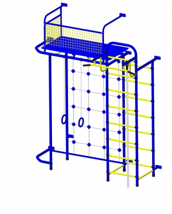 Детский спортивный комплекс Пионер С6СМ сине/жёлтый, фото 1