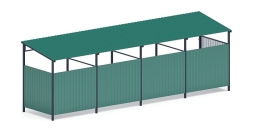 Навес контейнерной площадки для мусора (4 секции) МФ 55.02.03.4-01, фото 2