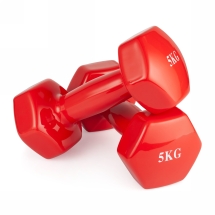 Гантель неразборная 5 кг винил Гантель неразборная 5 кг винил