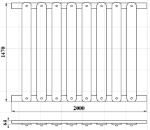 МФ 7.103 Ограждение 1500 мм деревянное декоративное