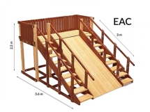 Зимняя деревянная горка TORUDA Север-4 (скат 3м.) Зимняя деревянная горка TORUDA Север-4 (скат 3м.)
