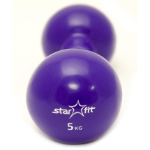 Гантель виниловая DB-102 5 кг, фиолетовая