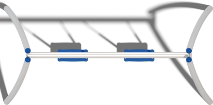 Качели двухсекционные Кураж Fairytale КЧ081.00.2 для детской площадки, фото 3